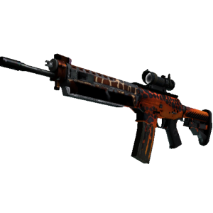 SG 553 | Tiger Moth (Battle-Scarred)