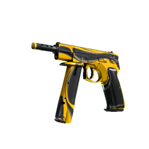 StatTrak™ CZ75-Auto | Yellow Jacket (Well-Worn)