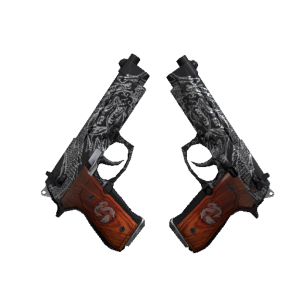StatTrak™ Dual Berettas | Dualing Dragons (Well-Worn)