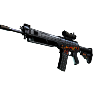 StatTrak™ SG 553 | Heavy Metal (Minimal Wear)