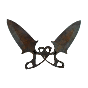 StatTrak™ Shadow Daggers | Rust Coat (Battle Scarred)